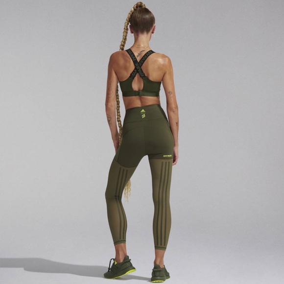 Peloton x IVY PARK x adidas Power Leggings Sz S And BR Tape Bra Sz XS